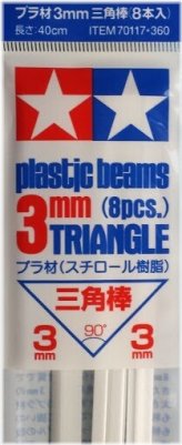 Tamiya Triangle Plastic Beams - Set of 8