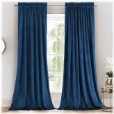 Velvet Heavyweight Rod Pocket Curtain Set