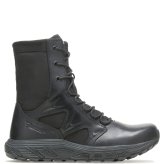 Rush Tall Zip Leather Lace Up Tactical Boots