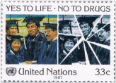 Anti-Drugs Campaign 1987 United Nations Stamp