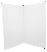 Foldable White DJ Facade Extension with Extra Panels