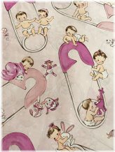 Retro Baby Pink Vintage Gift Wrap