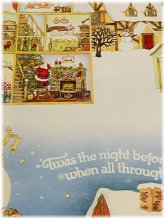 Vintage Christmas Hallmark Twas the Night Before Wrapping Paper