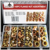 Goliath Industrial Metric Flange Nut Assortment with Washers (140 pieces)