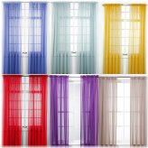 Chic Sheer Collection: Modern Rod Pocket Curtains in Solid Colors