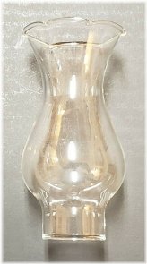 Clear Crimp Top Miniature Glass Lamp Chimney