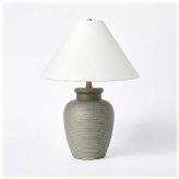 Misty Forest Gray Table Lamp