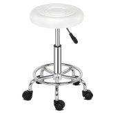 Hydraulic Rolling Stool with Swivel Seat