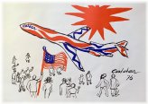 Bicentennial 1976 Braniff Flying Colors Facsimile Signed Print by Alexander Calder
