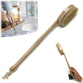 Spa-grade Wooden Bristle Body Scrubber