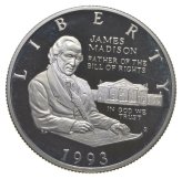 Madison's Bill of Rights Commemorative Half Dollar (1993 Proof)