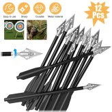 Mini Aluminum Hunting Arrows with Broadheads