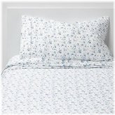 Blue Floral Performance Sheet Set