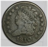 Vintage 1810 Copper Coin