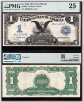 1899 Black Eagle Silver Certificate - VF Condition (PMG 25)