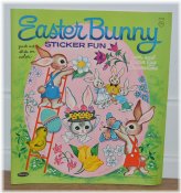 Vintage Easter Bunny Sticker Book