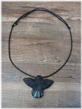 Mitchell's Jet & Turquoise Magpie Fetish Necklace