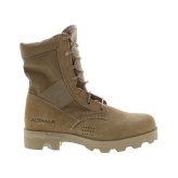 Brown Canvas Tactical Lace-Up Boots
