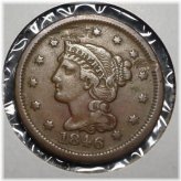 Antique 1846 Braided Hair Large Cent