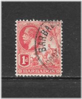 Scarlet King George V Issue - 1912 1p Stamp