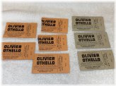 Vintage Othello 1963 Theater Ticket Stubs