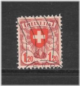 Swiss Rose Stamp - 1924 Issue