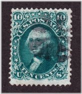 Washington 10c F-VF with 'F' Grill Stamp