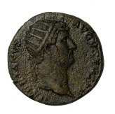 Hadrian Bronze Dupondius Coin