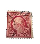 Washington Red 2-Cent Stamp (1908) - Used