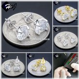 Radiant Moissanite Earrings