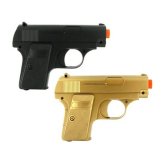 Golden Silver Duo Airsoft Pistols Set