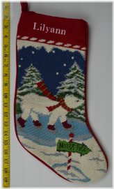 Arctic Wonderland Monogrammed Christmas Stocking