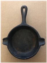 Rustic Cast Iron Miniature Skillet Ashtray
