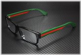 Black Square Rectangular Men's Eyeglasses