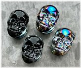 Skull Front Pyrex Glass Plugs