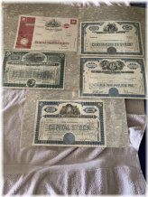 Franklin Mint Vintage Stock Certificate Bundle