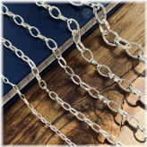 Romy's Italian Silver Oval Link Necklace