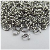 Stainless Steel Split Jump Rings - 6mm, 18 Gauge