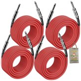 Fat Toad Quarter Inch Male Jack Cables - 50FT (4 Pack)