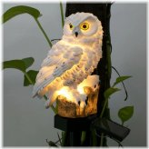 Solar Owl Glow Decor