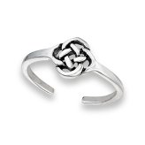 Silver Celtic Knot Toe Ring