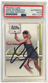 2007 Anna Kournikova Autographed Tennis Card #7
