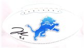 Lions Legacy Autographed Football