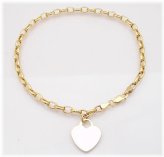 Golden Heart Anklet