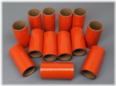 Orange Fireworks Cardboard Tubes Set