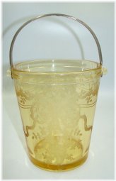 June Topaz Yellow Ice Bucket by Fostoria