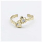 Golden Heart Toe Ring