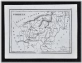 Antique French Map - Correze Tulle Brives Ussel La Plau Donxenac Seilhac - 1833