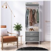 Chic Wardrobe Organizer with Drawers