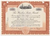 Harbor State Bank Stock Certificate